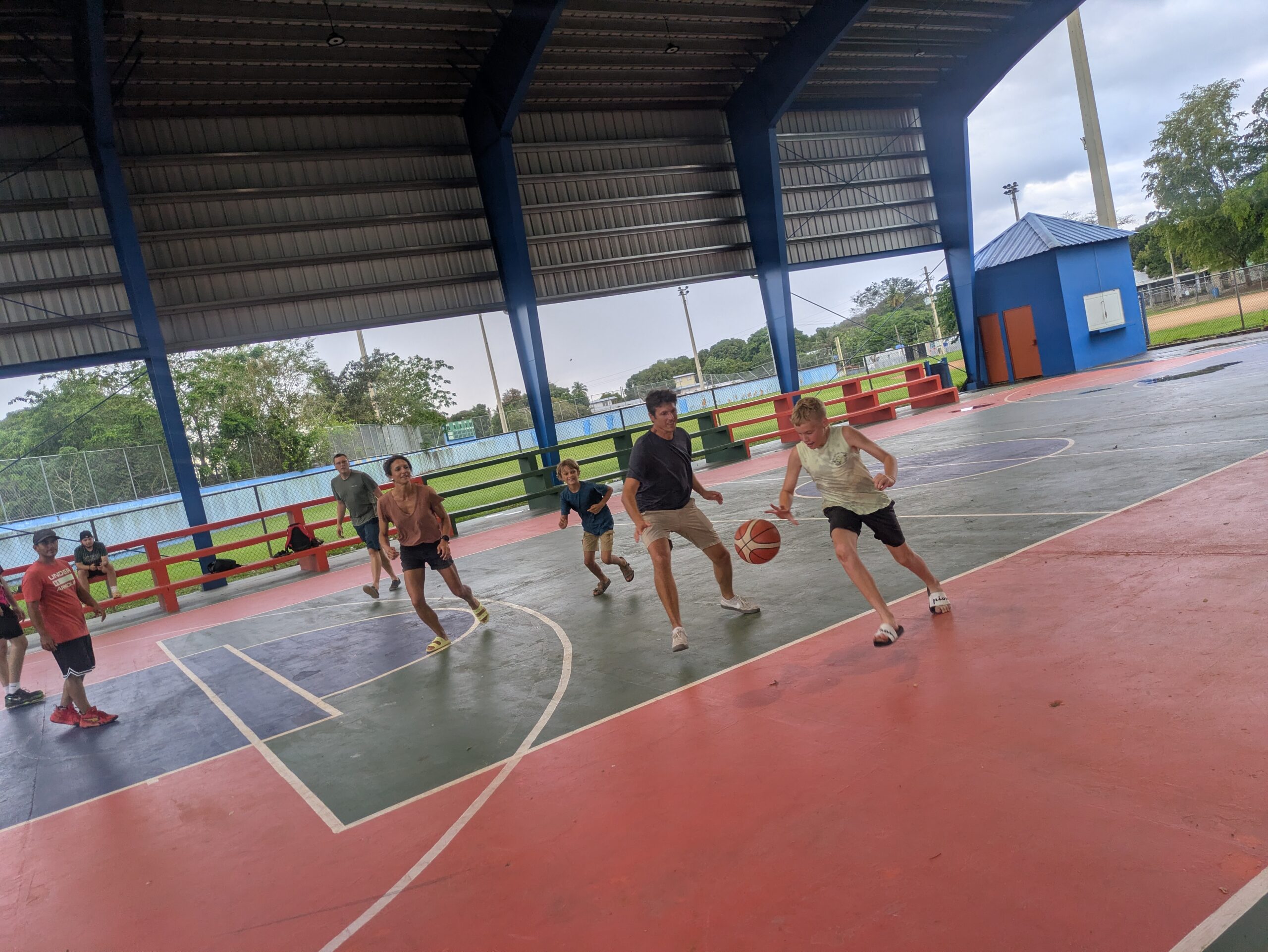 Pickup basketball with Tropicalia and locals at Cabo Rojo, PR.
